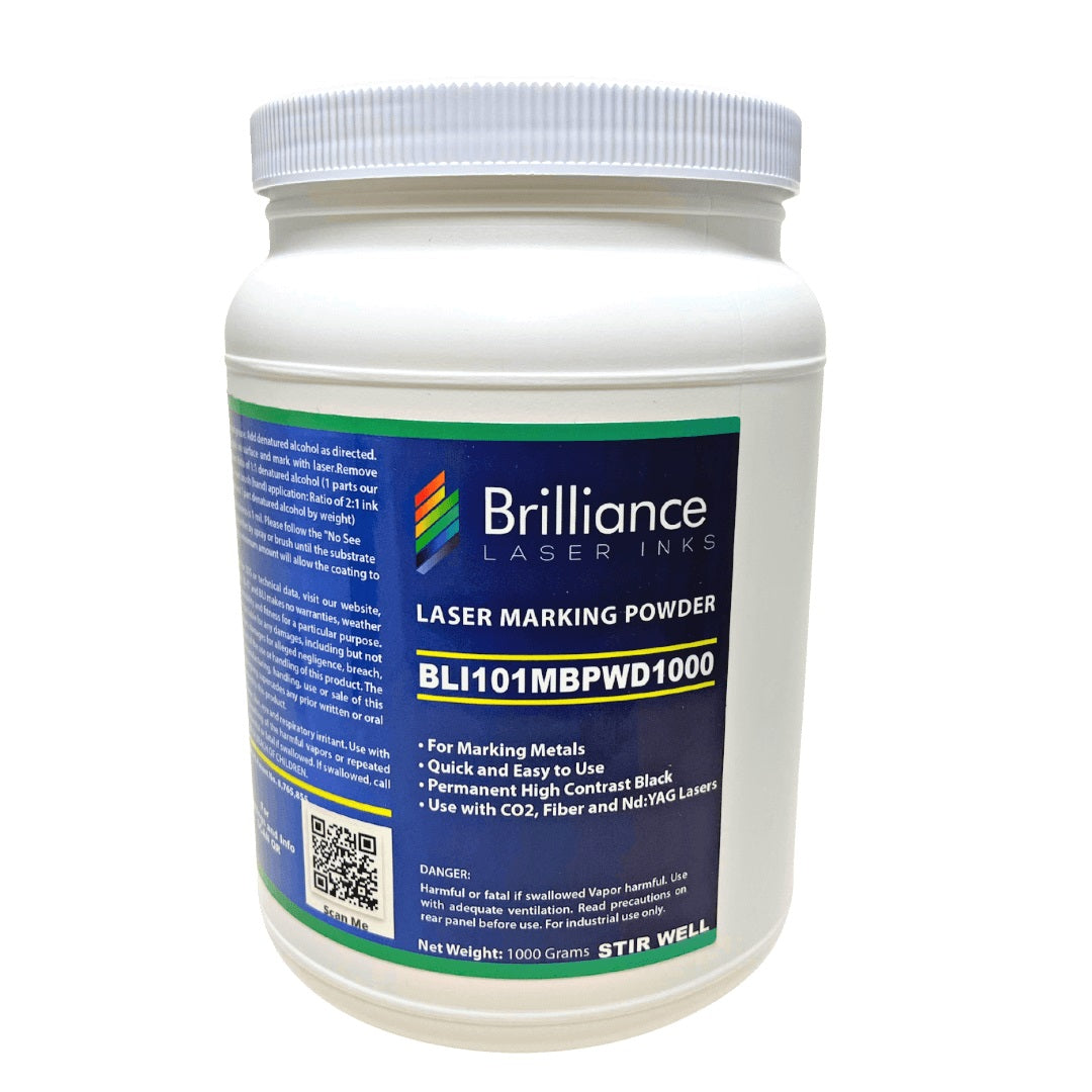 Black Metal Concentrated Laser Marking Powder Powder Brilliance Laser Inks, LLC 1000 Grams
