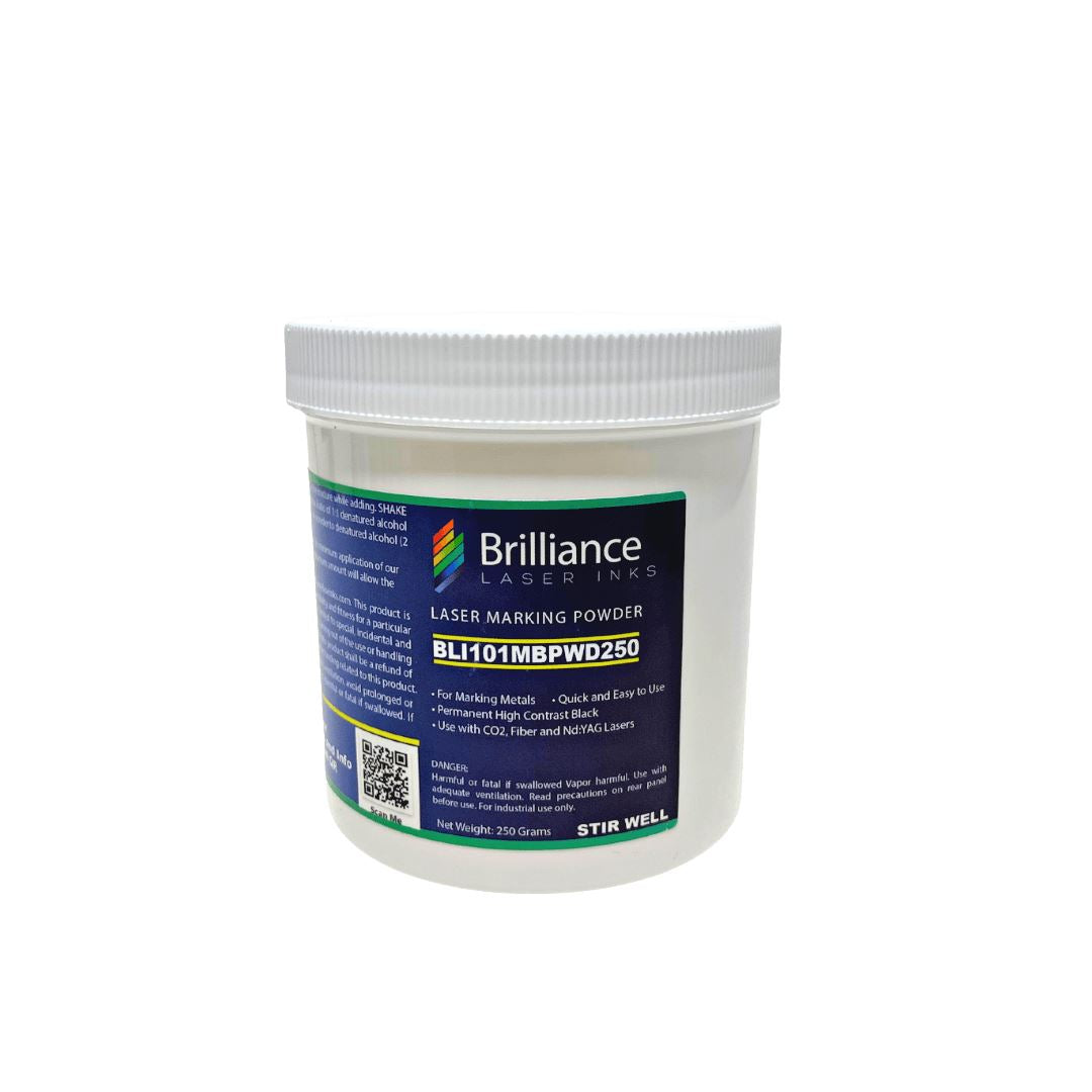 Black Metal Concentrated Laser Marking Powder Powder Brilliance Laser Inks, LLC 250 Grams