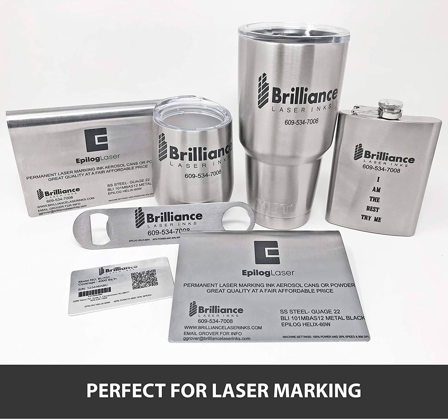Black Metal Concentrated Laser Marking Powder Powder Brilliance Laser Inks, LLC