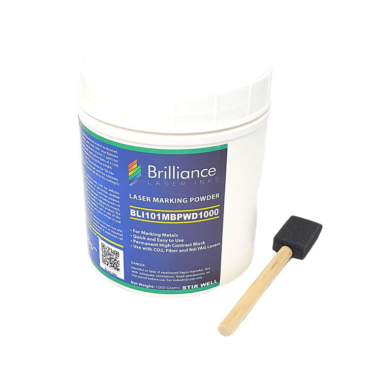 Black Metal Concentrated Laser Marking Powder Powder Brilliance Laser Inks, LLC