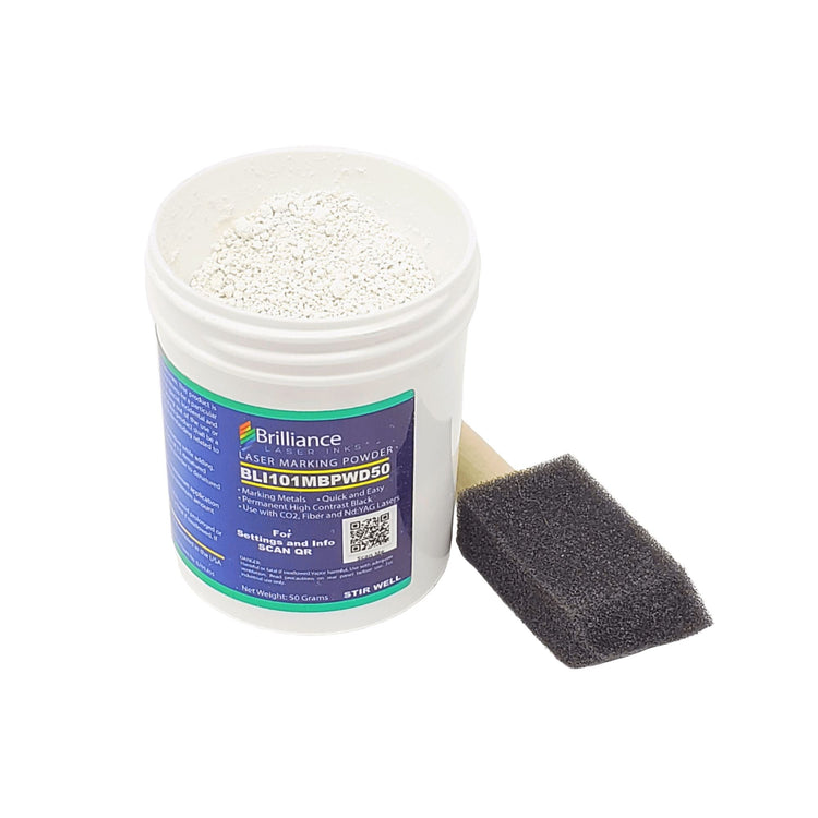Black Metal Concentrated Laser Marking Powder Powder Brilliance Laser Inks, LLC