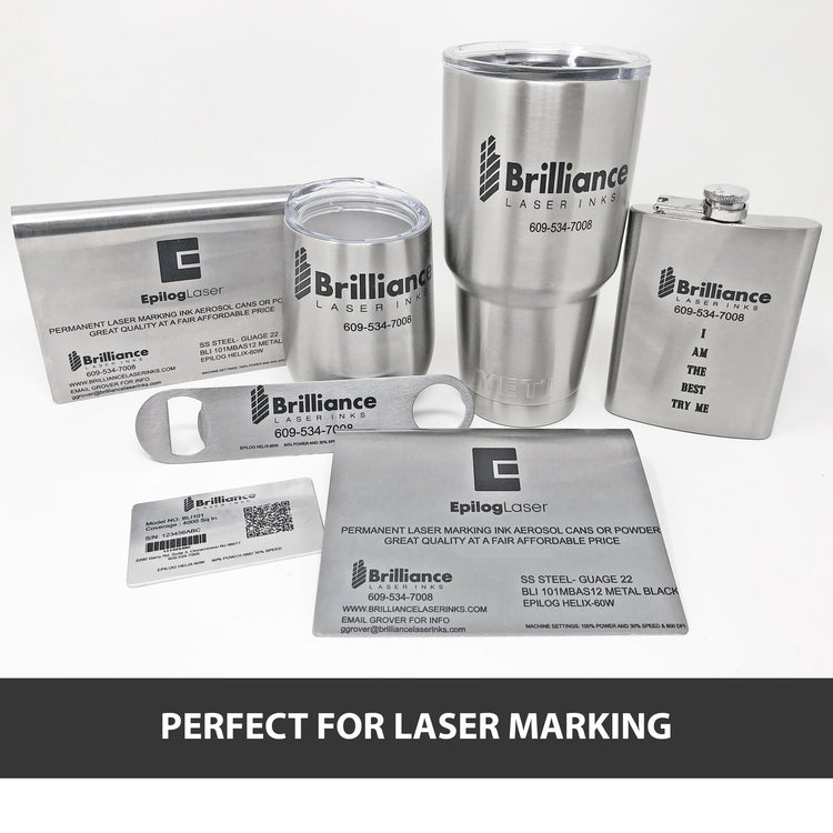 Black Metal Laser Spray Can - 2oz Aerosol Aerosol Brilliance Laser Inks, LLC