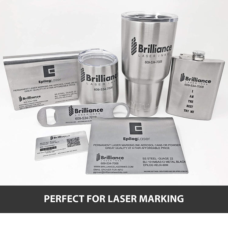 Black Metal Liquid Ready - Laser Marking Powder Liquid Ready Brilliance Laser Inks, LLC