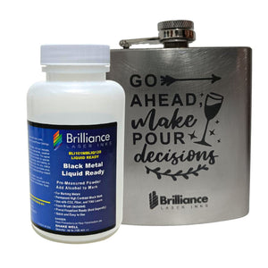 Black Metal Liquid Ready - Laser Marking Powder Liquid Ready Brilliance Laser Inks, LLC