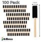 Brilliance Laser Inks 1-Inch Foam Paint Brushes, Wooden Handles, 100 Count Brilliance Laser Inks 