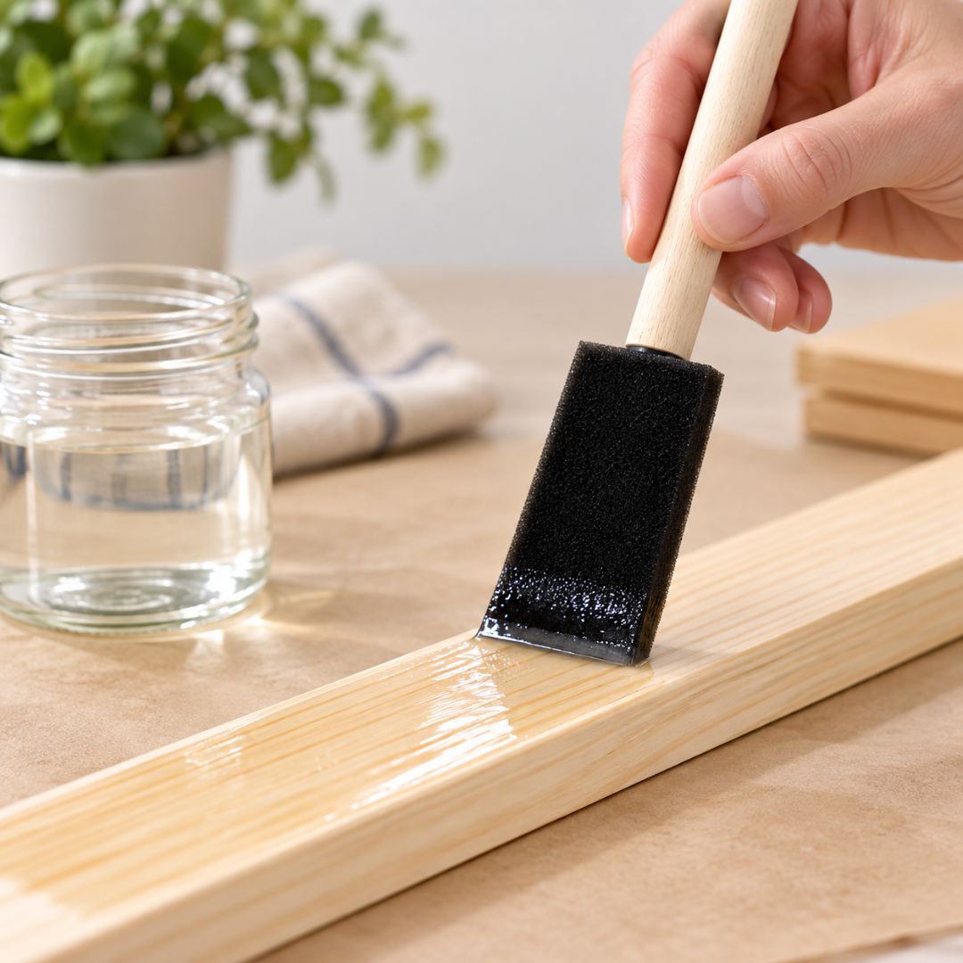 Brilliance Laser Inks 1-Inch Foam Paint Brushes, Wooden Handles, 60 Count Brilliance Laser Inks 