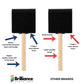 Brilliance Laser Inks 2-Inch Foam Paint Brushes, Wooden Handles, 20 Count Brilliance Laser Inks 