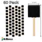 Brilliance Laser Inks 2-Inch Foam Paint Brushes, Wooden Handles, 60 Count Brilliance Laser Inks 
