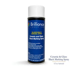 Ceramic and Glass Black Marking Spray - 12oz Aerosol Aerosol Brilliance Laser Inks 