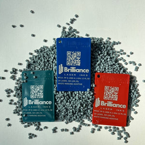 Lazact White - Activate/Reveals White Marking on Colored Molded Parts with UV Laser - 1 KG Plastics Brilliance Laser Inks