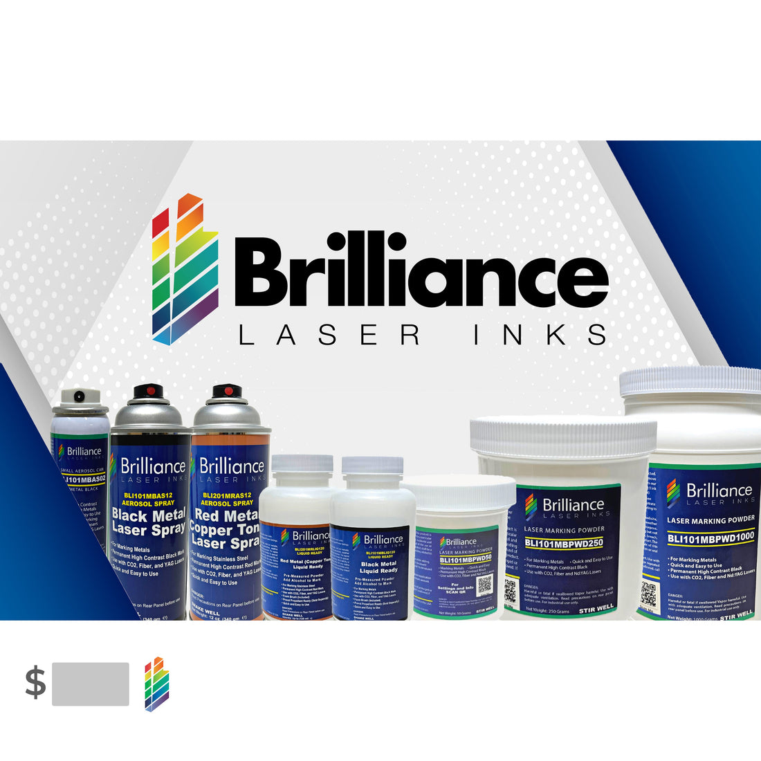 Metal Brilliance Laser Inks