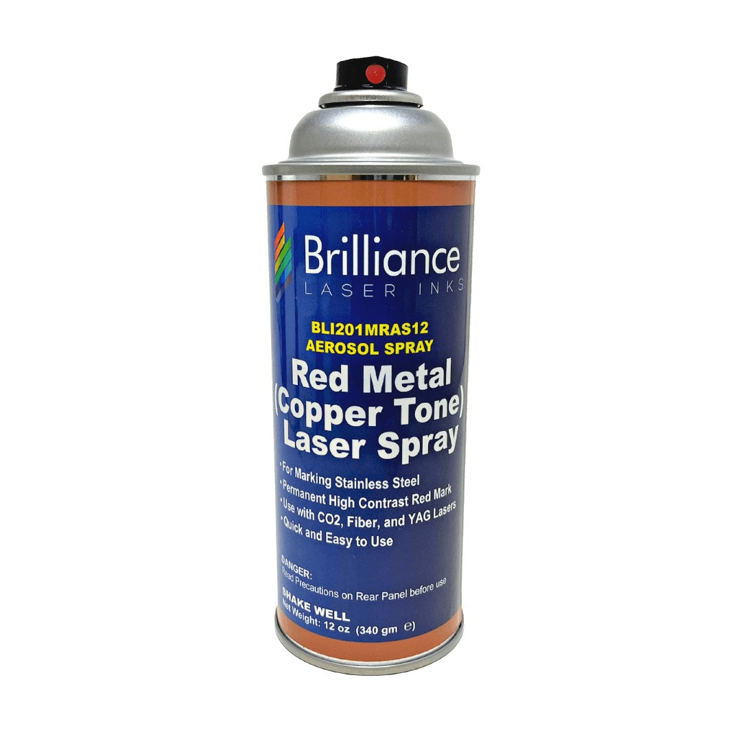 Red (Copper Tone) Metal Laser Spray Can - 12oz Aerosol Aerosol Brilliance Laser Inks, LLC Pack of 1 