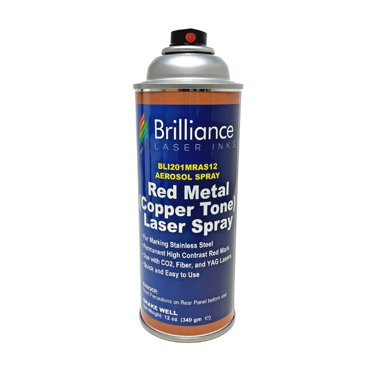 Red (Copper Tone) Stainless Steel Laser Can - Aerosol Laser Inks